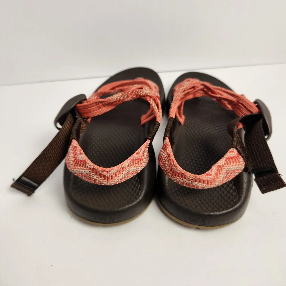 Chaco Women's Casual Sport Strappy Sandals Orange/Brown Size W6 - Picture 2 of 6
